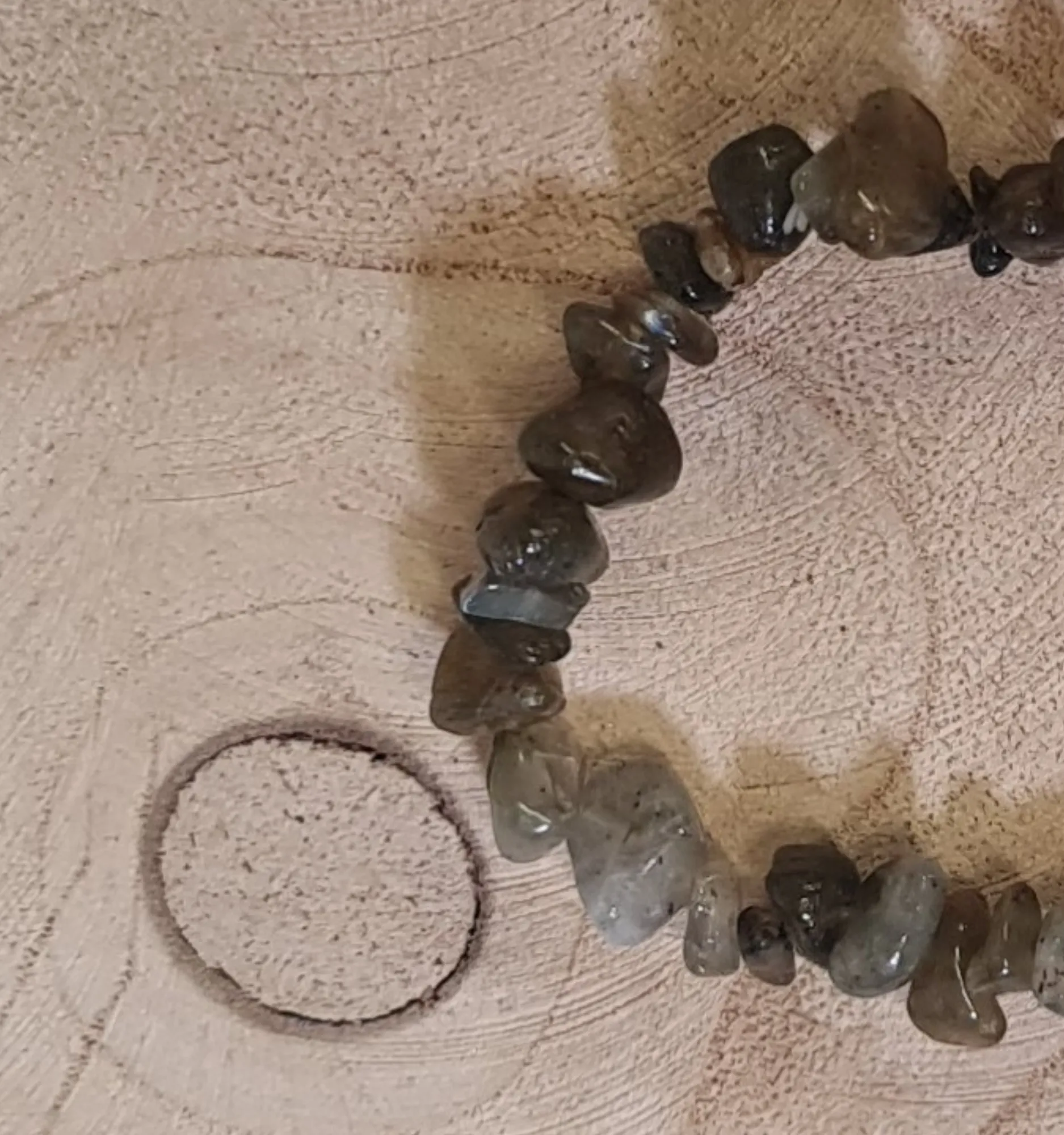 Pulsera Labradorita Chips