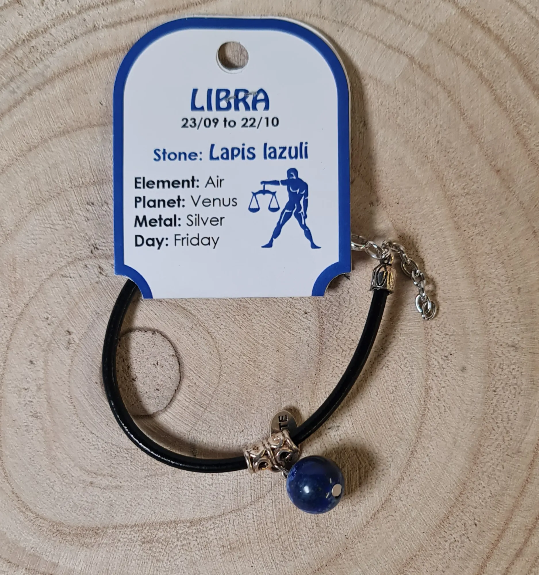 Pulsera Libra lapislázuli