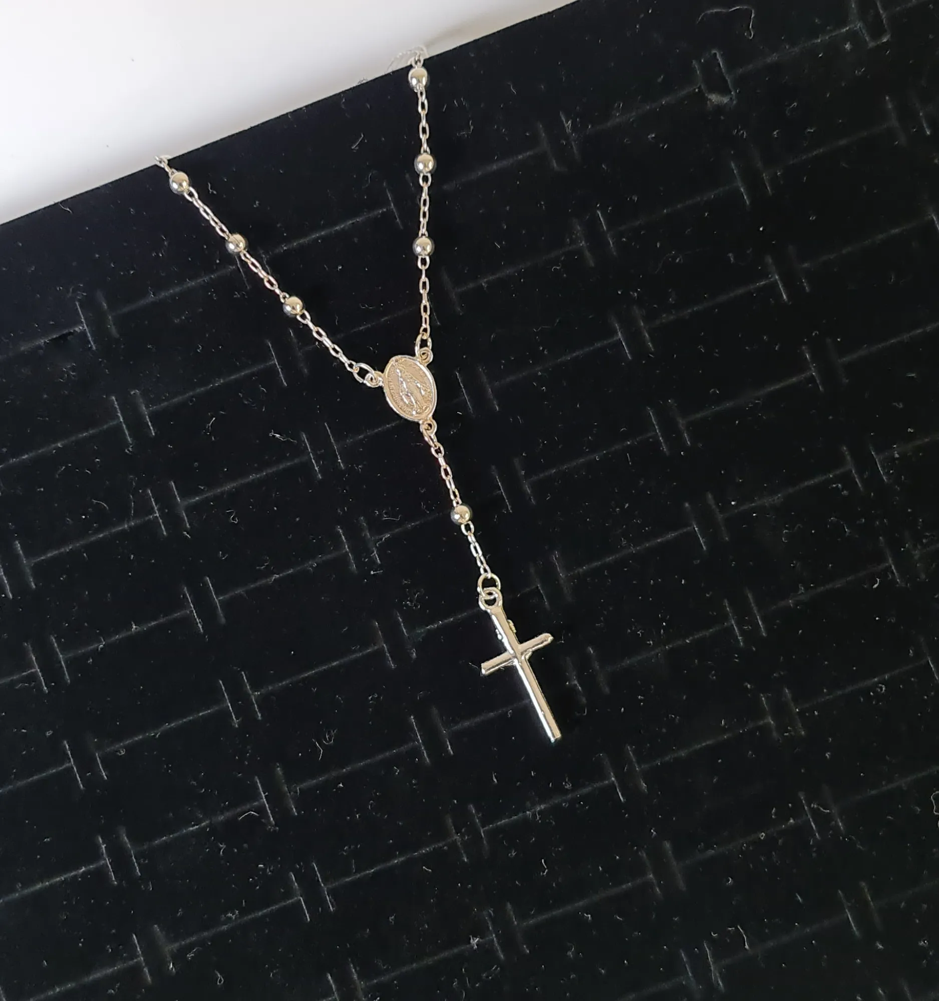 Pulsera Rosario Plata