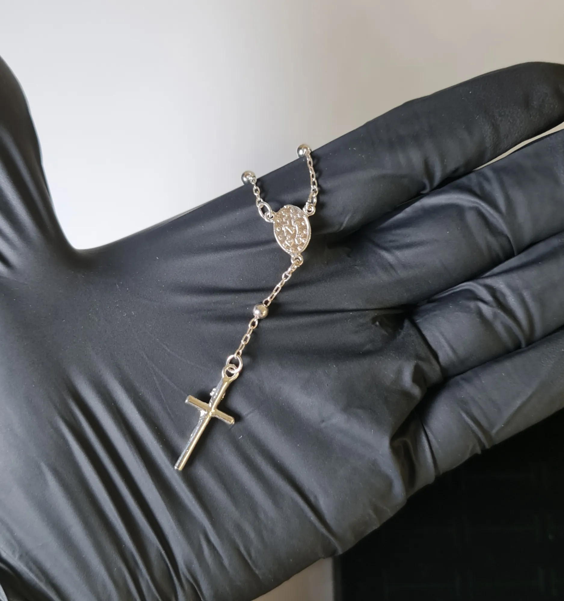 Pulsera Rosario Plata