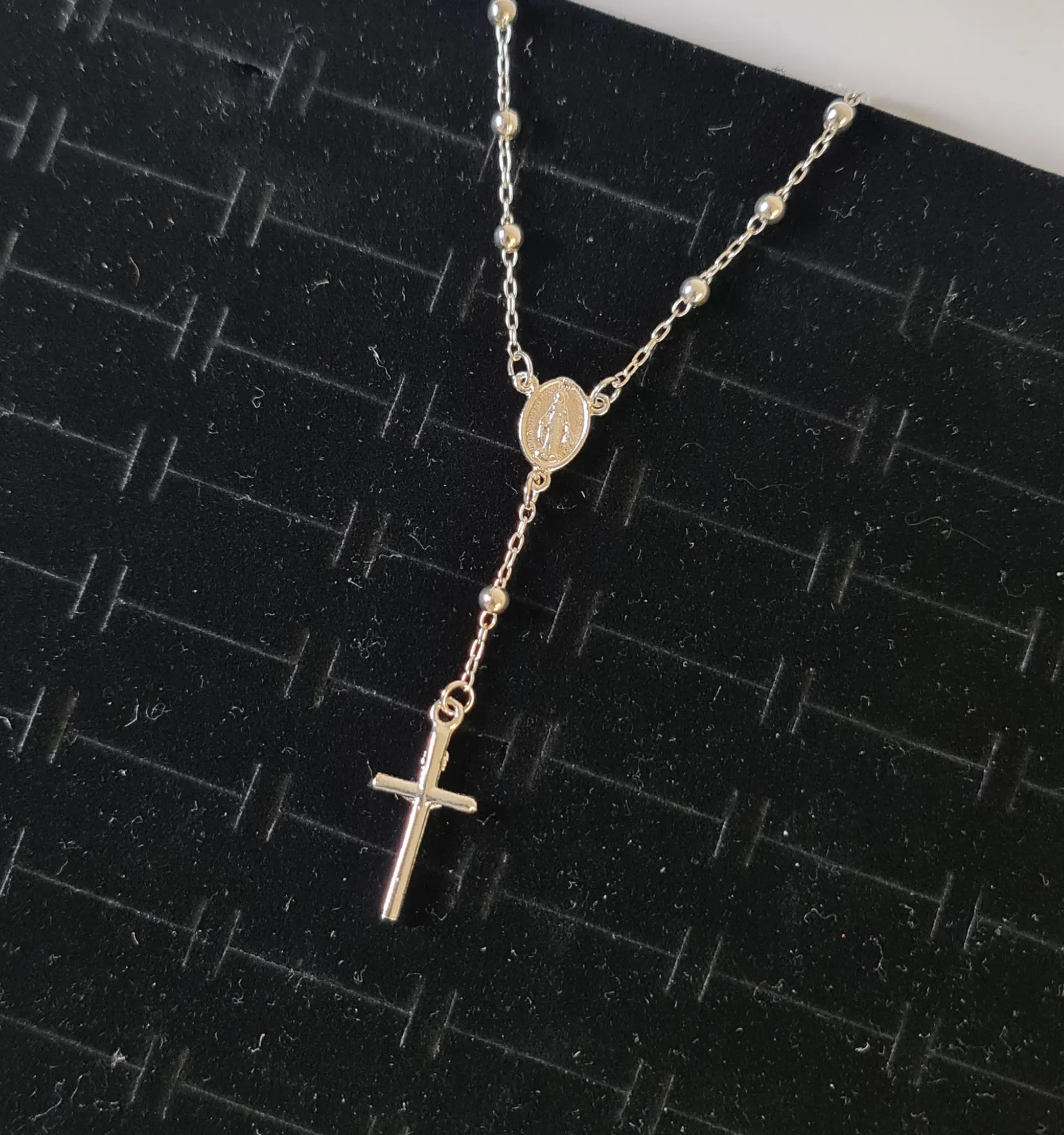 Pulsera Rosario Plata