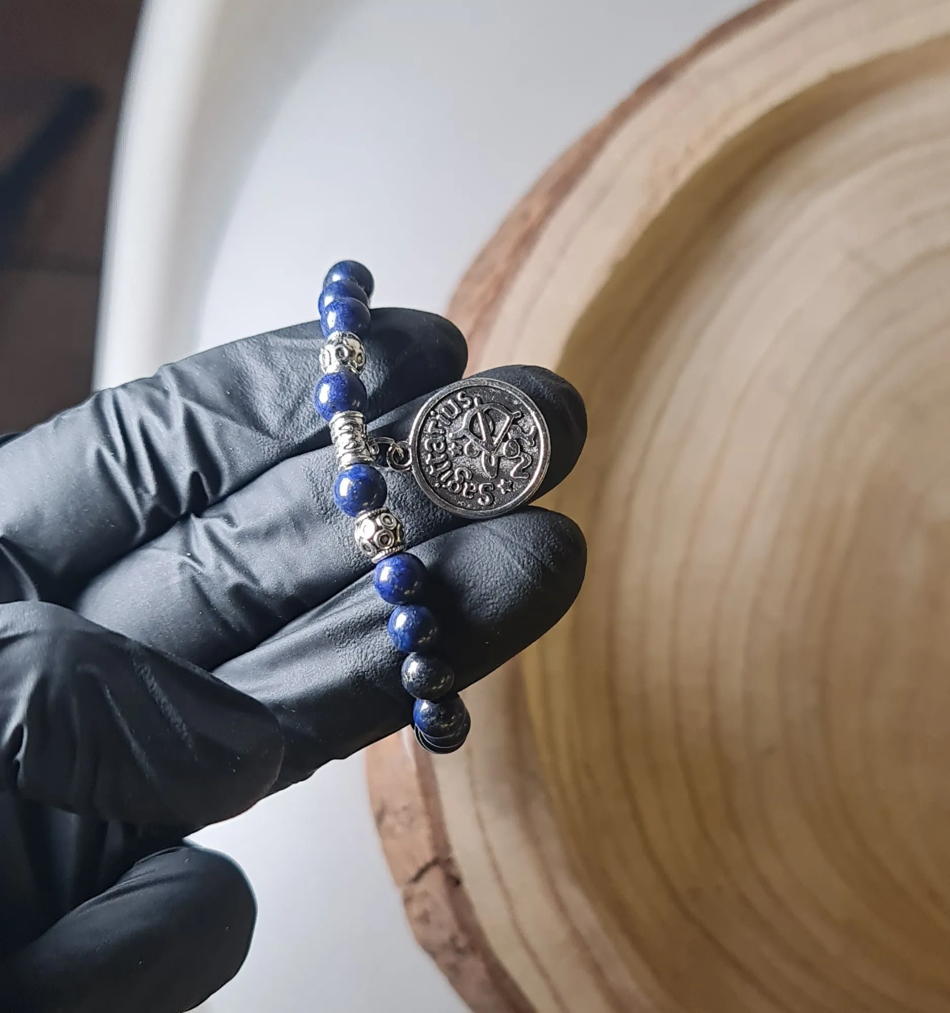 Pulsera Sagitario lapislázuli