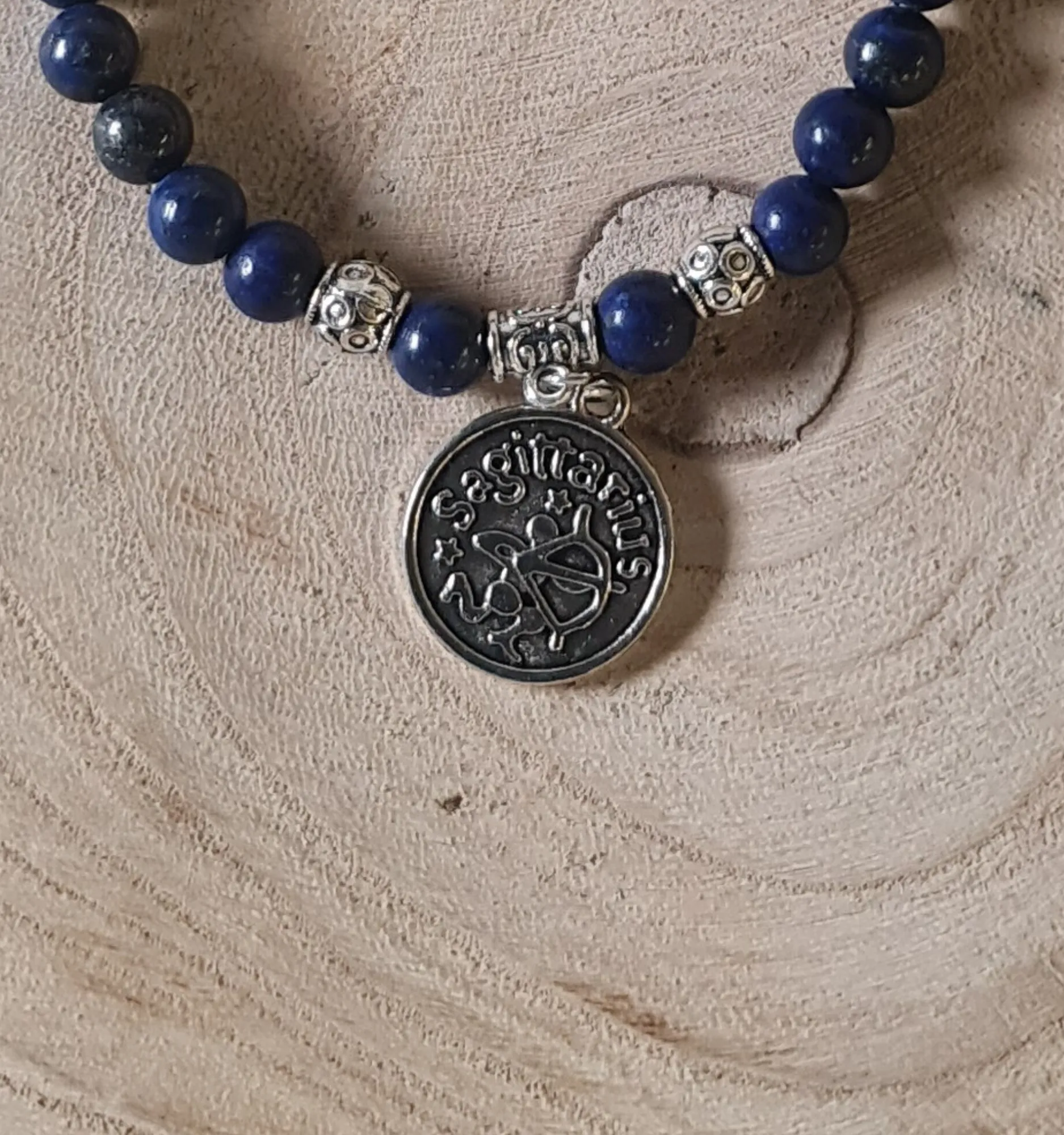 Pulsera Sagitario lapislázuli
