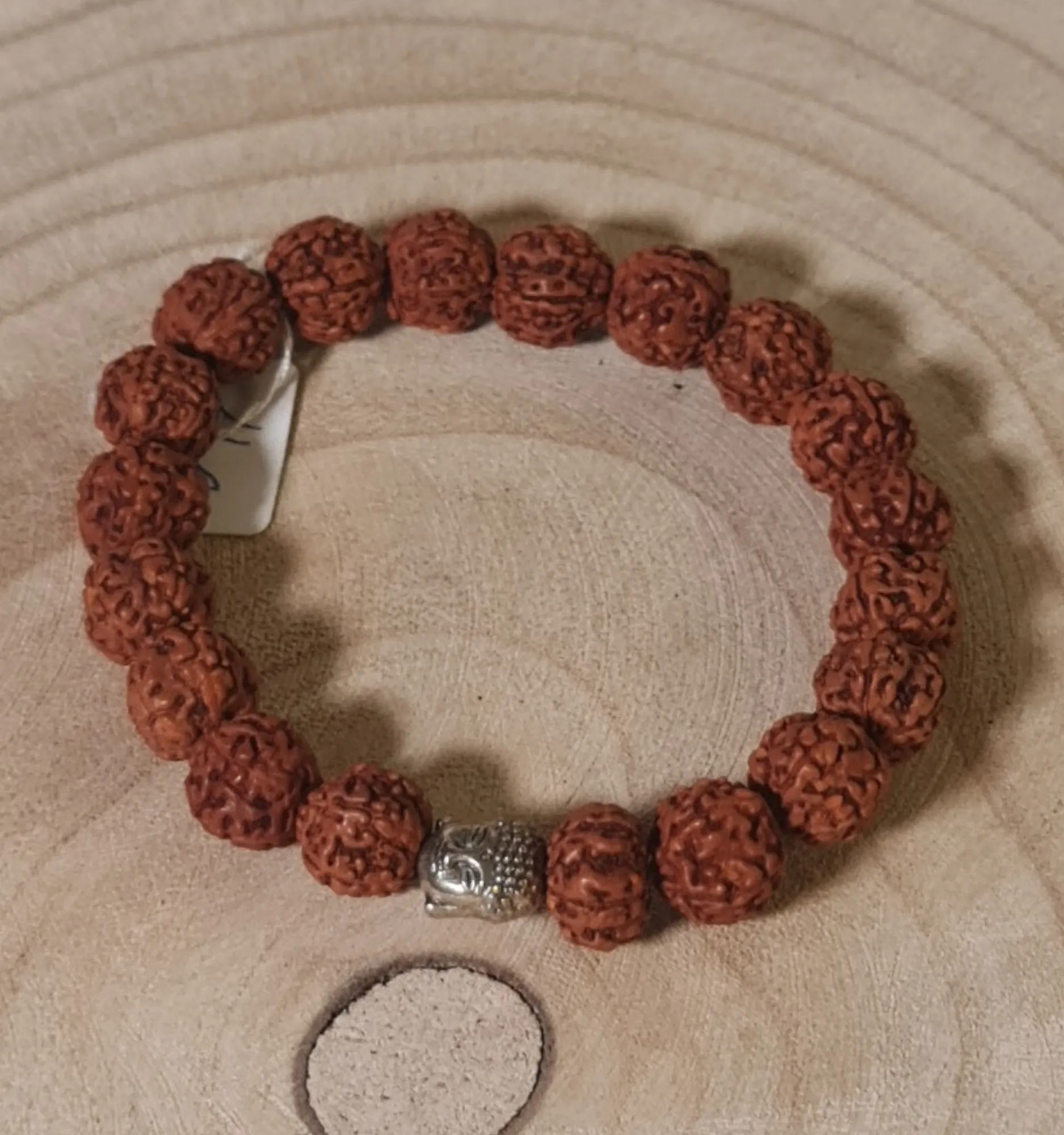 Pulsera Semilla Sagrada Rudraksma Marrón