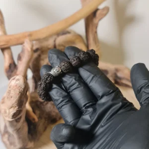 Pulsera Semilla Sagrada Rudraksma Negra