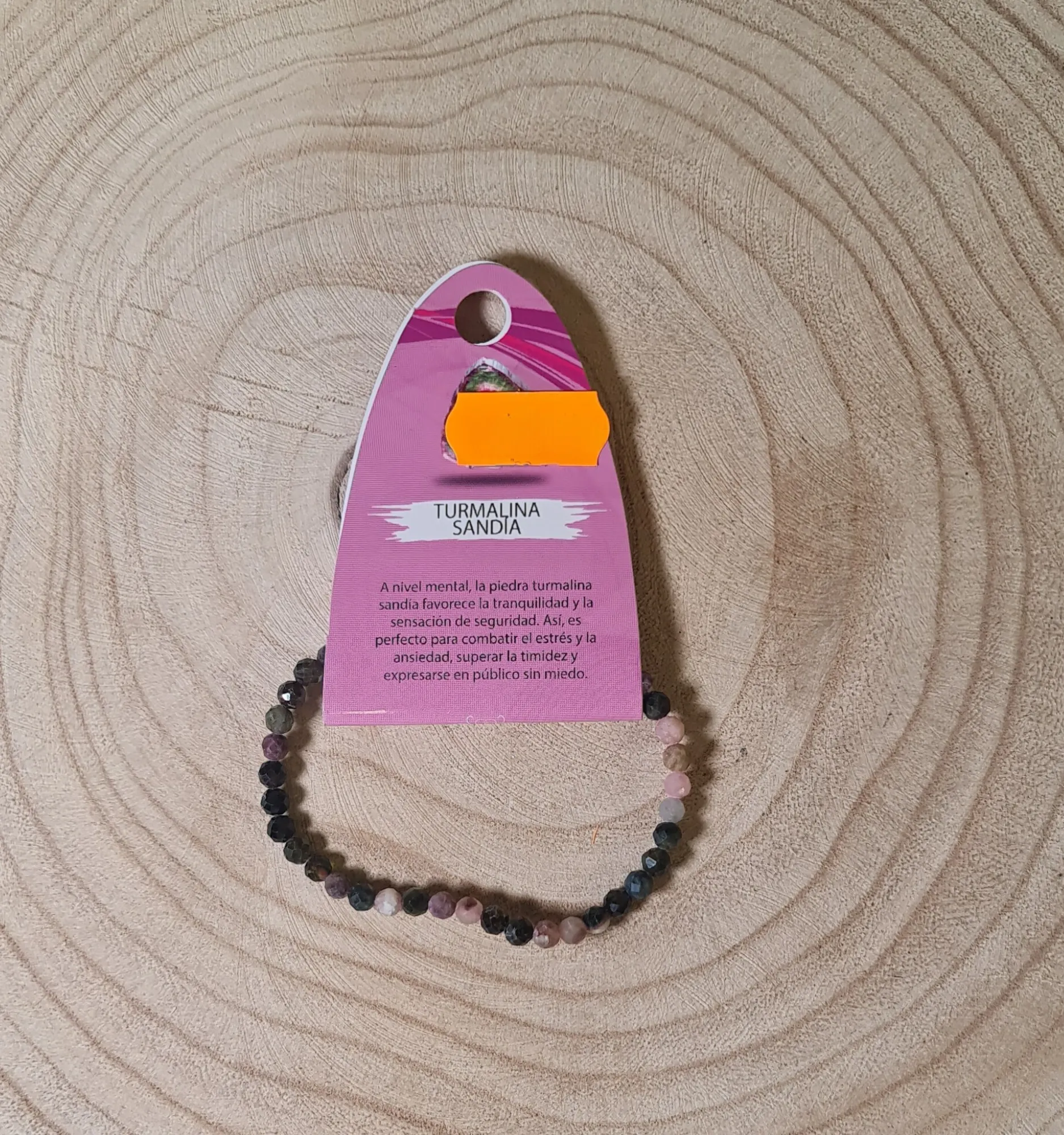 Pulsera Turmalina Sandía Facetada