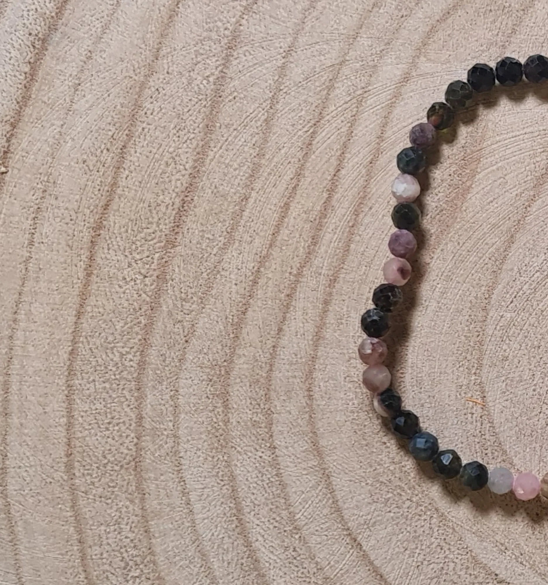 Pulsera Turmalina Sandía Facetada