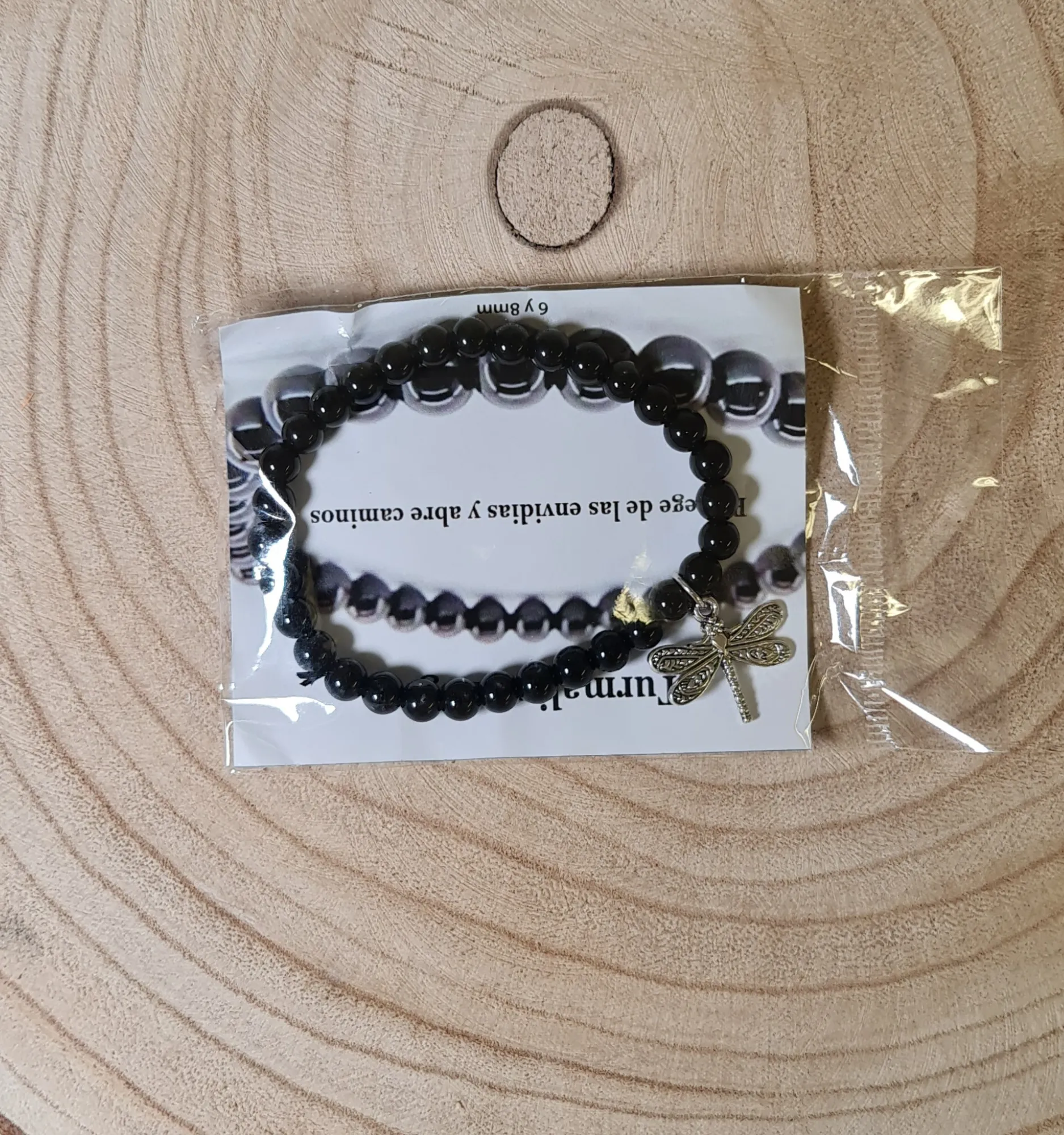 Pulsera Turmalina con Mariposa