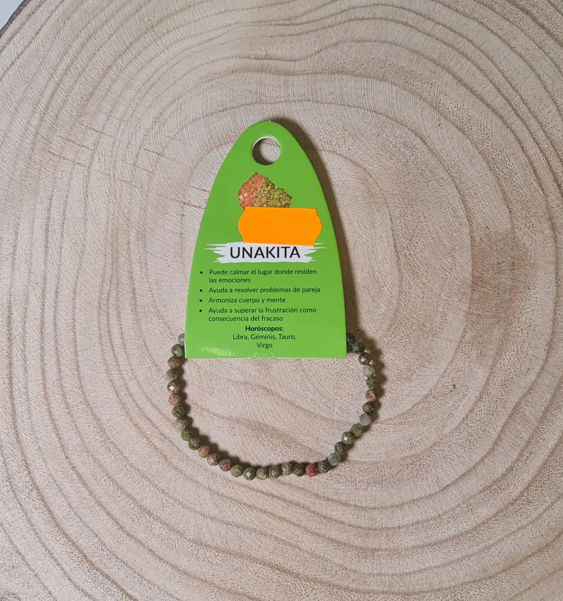 Pulsera Unakita Facetada