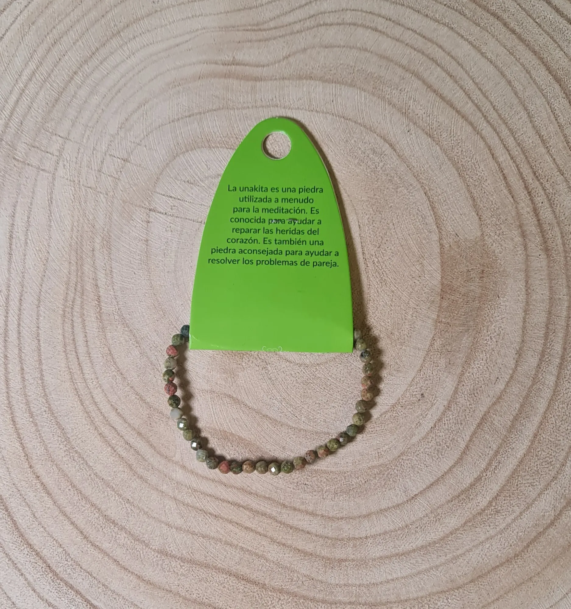 Pulsera Unakita Facetada