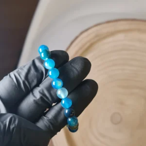 Pulsera ágata azul