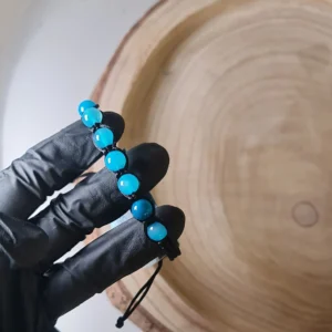 Pulsera ágata azul 2
