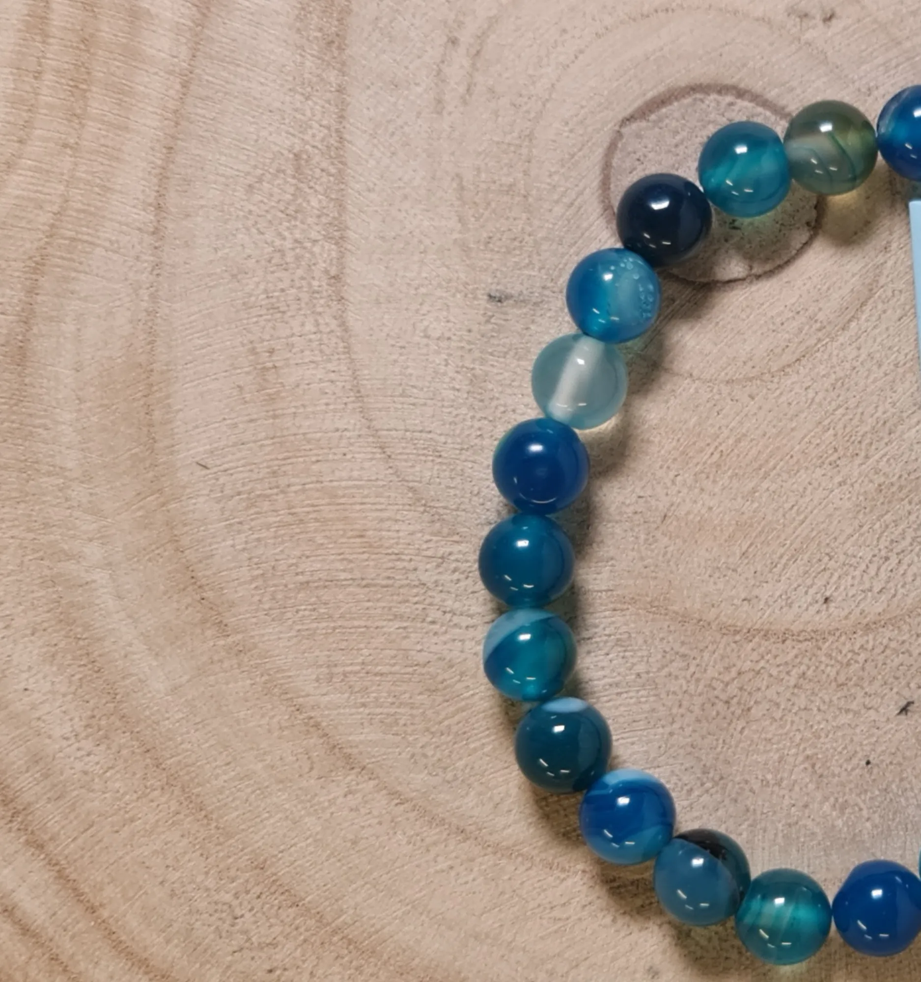 Pulsera ágata azul
