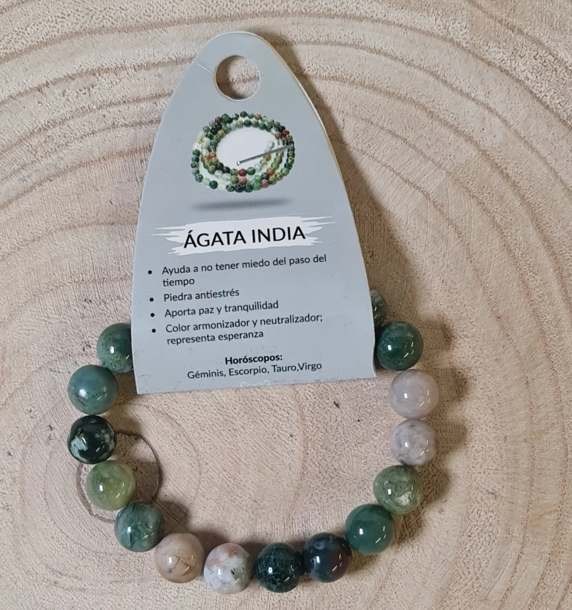 Pulsera ágata india