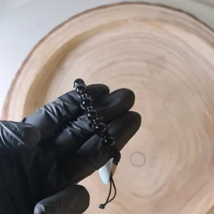 Pulsera ágata negra 2