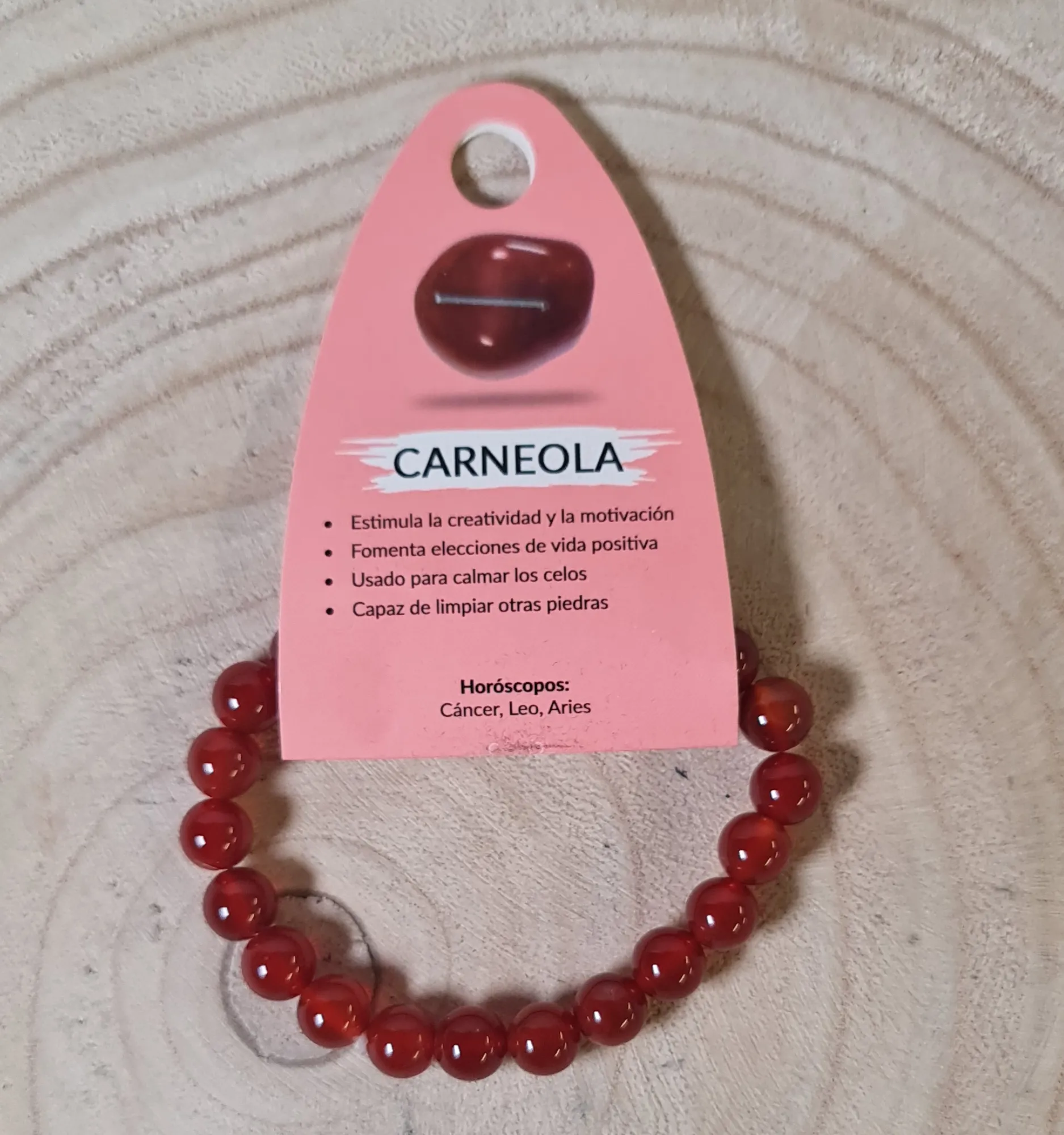 Pulsera carneola
