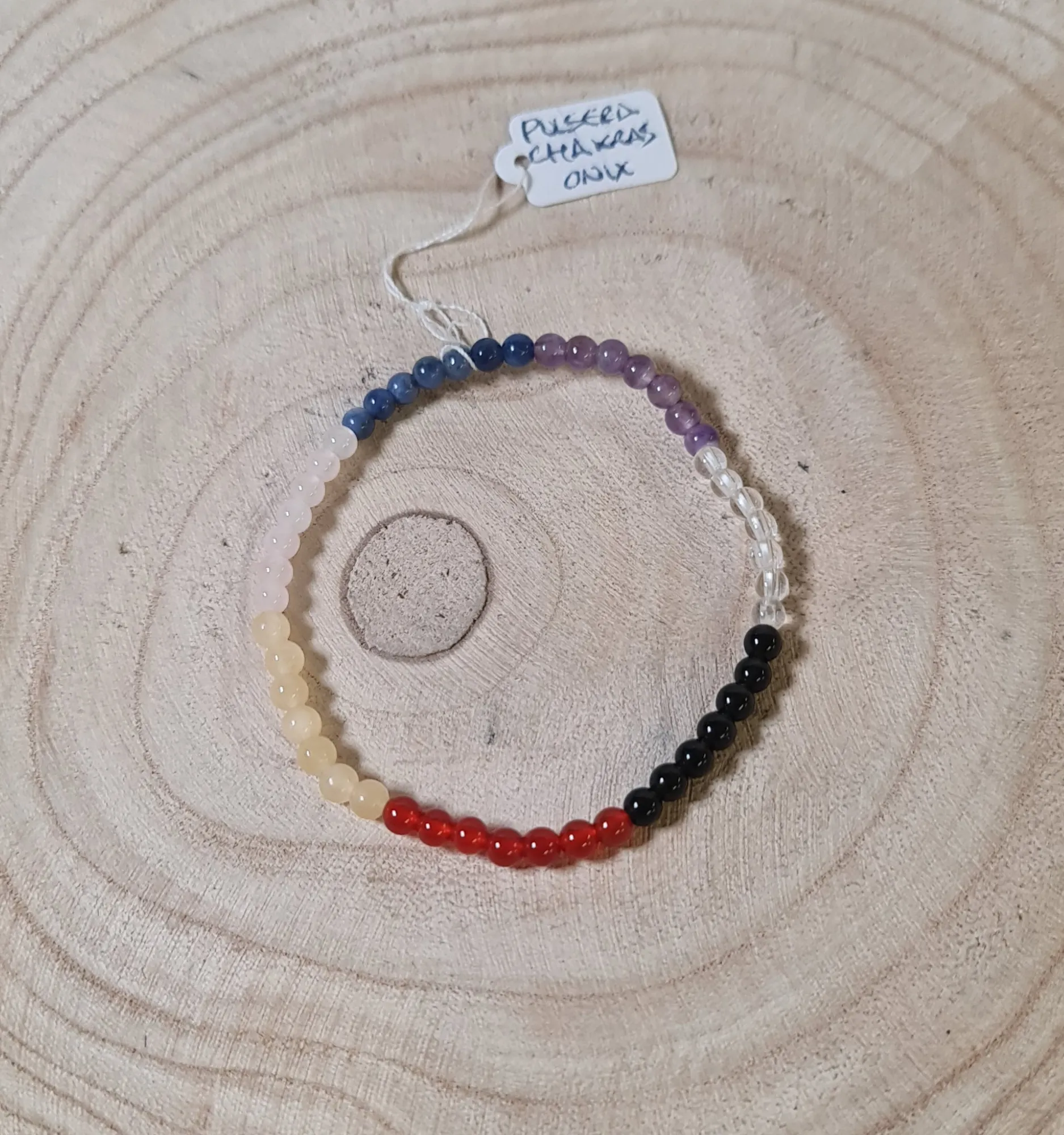 Pulsera chakras y ónix