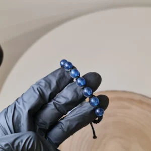 Pulsera cuarzo azul rutilado