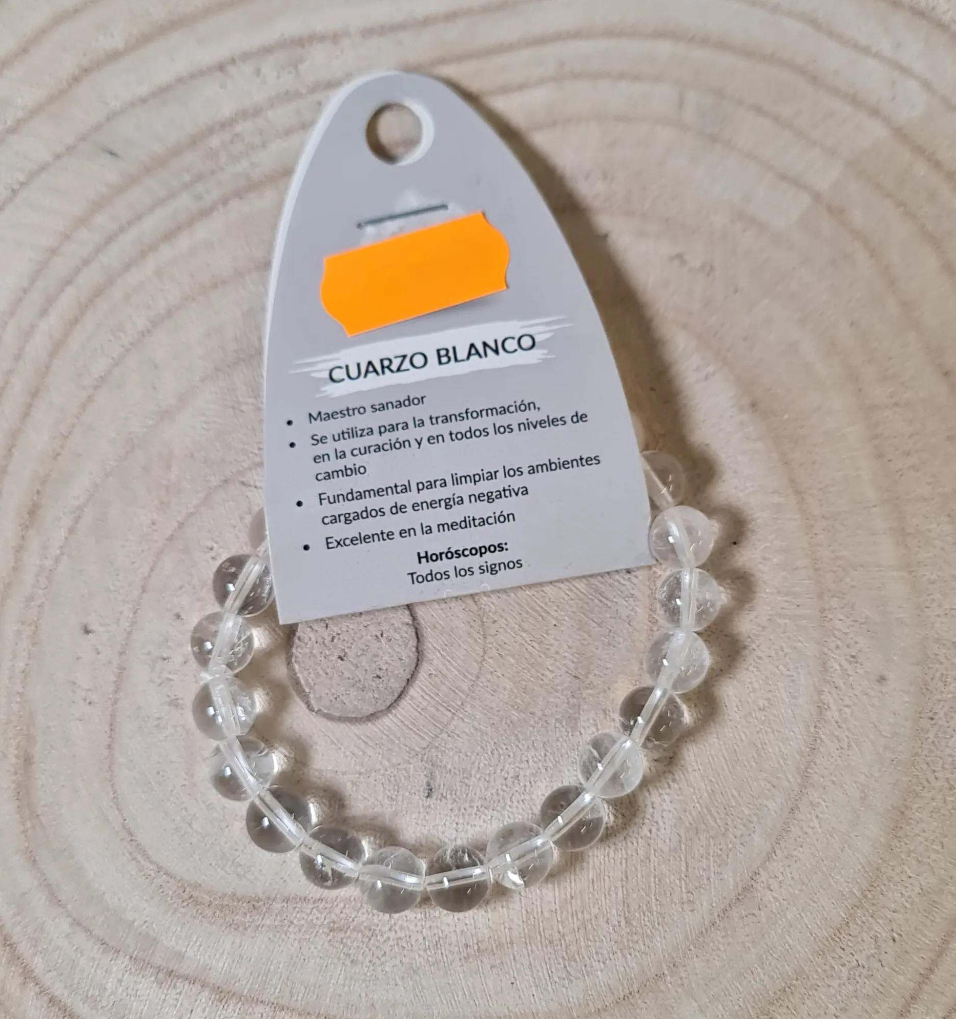 Pulsera cuarzo blanco 3