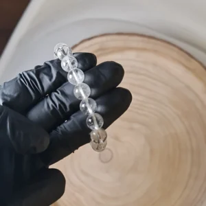 Pulsera cuarzo blanco grande
