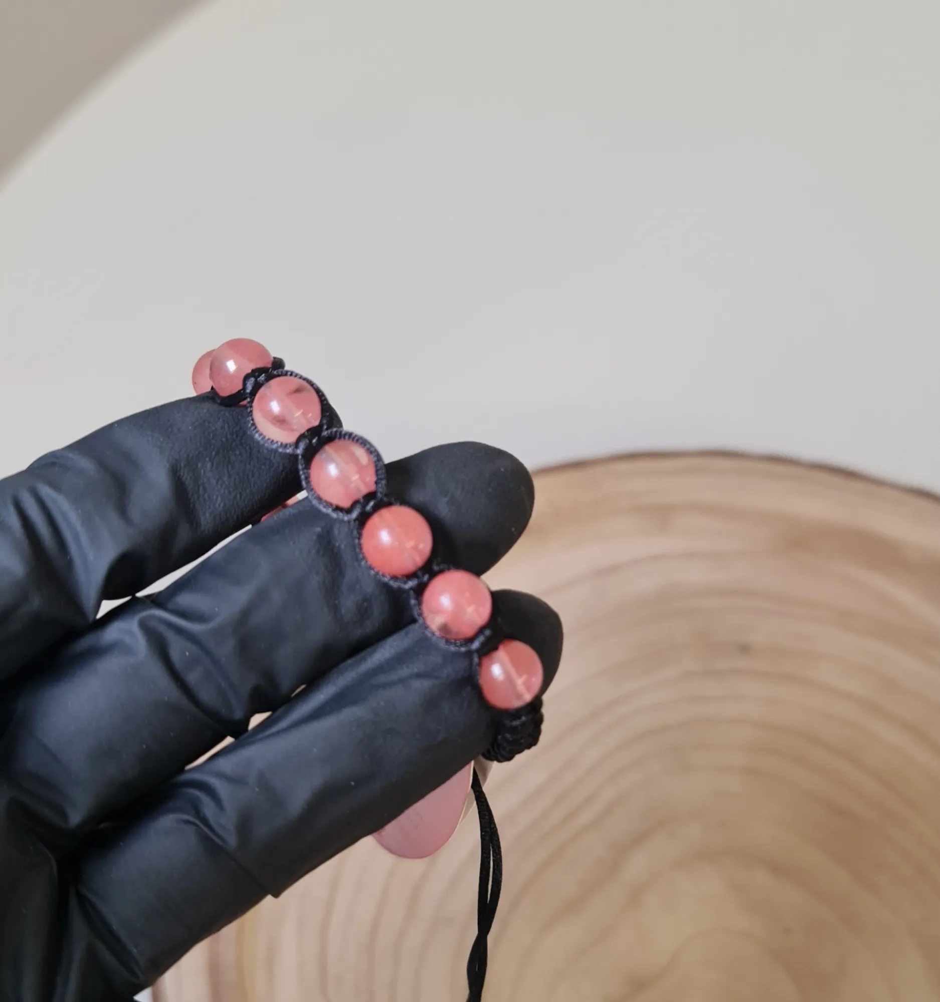 Pulsera cuarzo cerezo 2