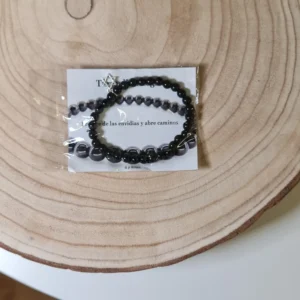 Pulsera de Turmalina con Estrella de David