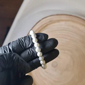 Pulsera de howlita grande