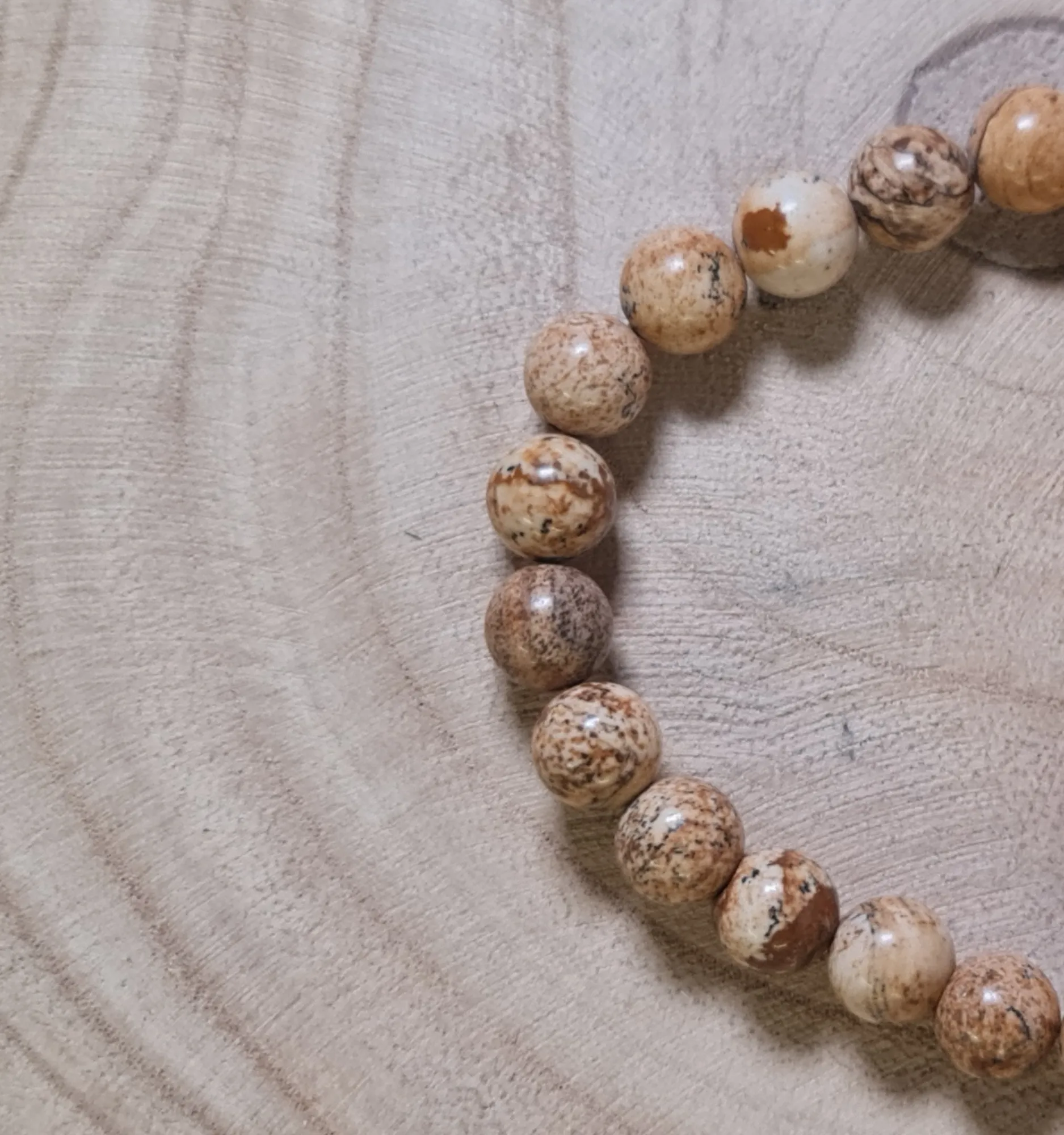 Pulsera jaspe madera