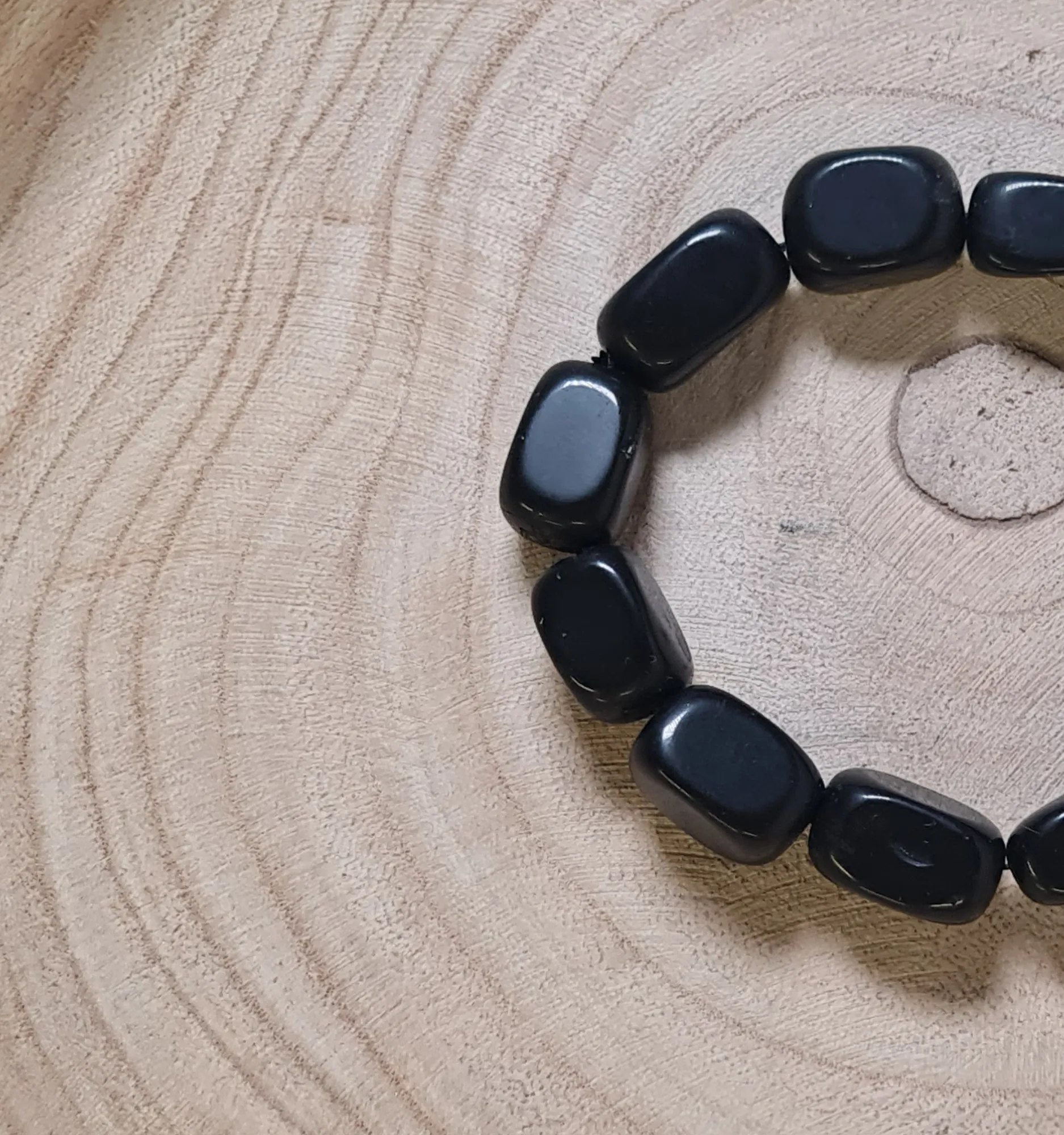 Pulsera obsidiana piedras