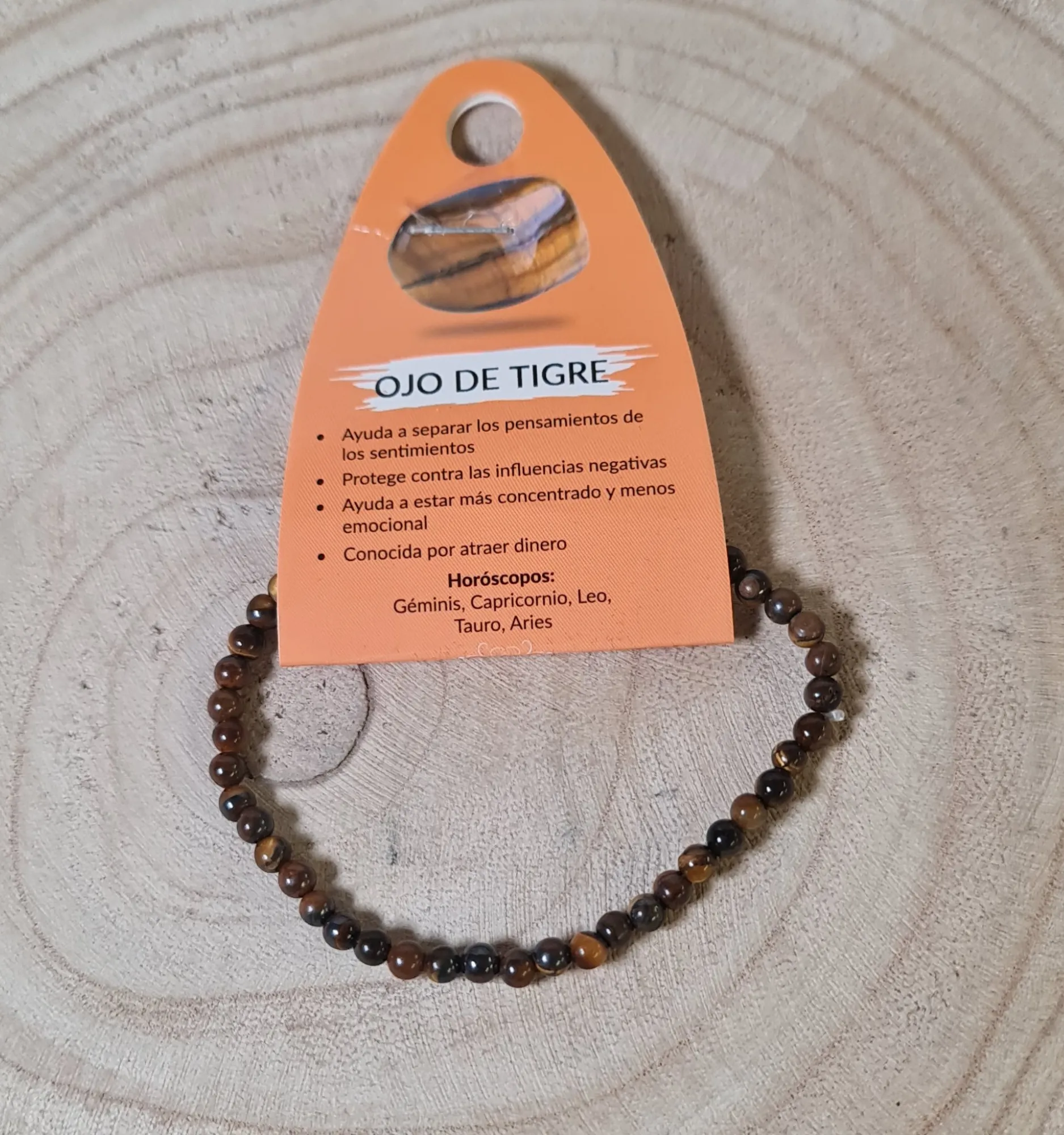 Pulsera ojo de tigre pulido