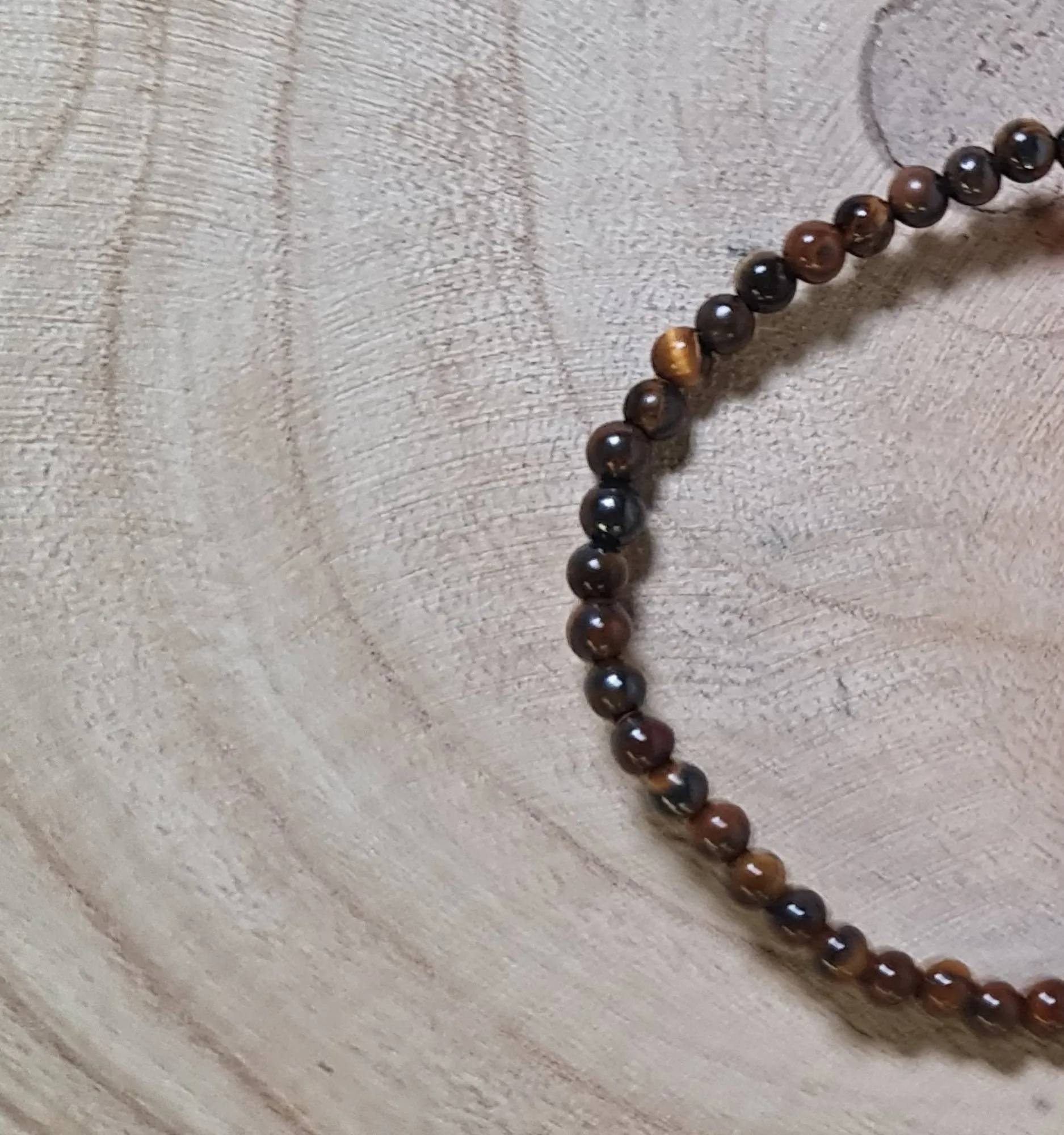 Pulsera ojo de tigre pulido