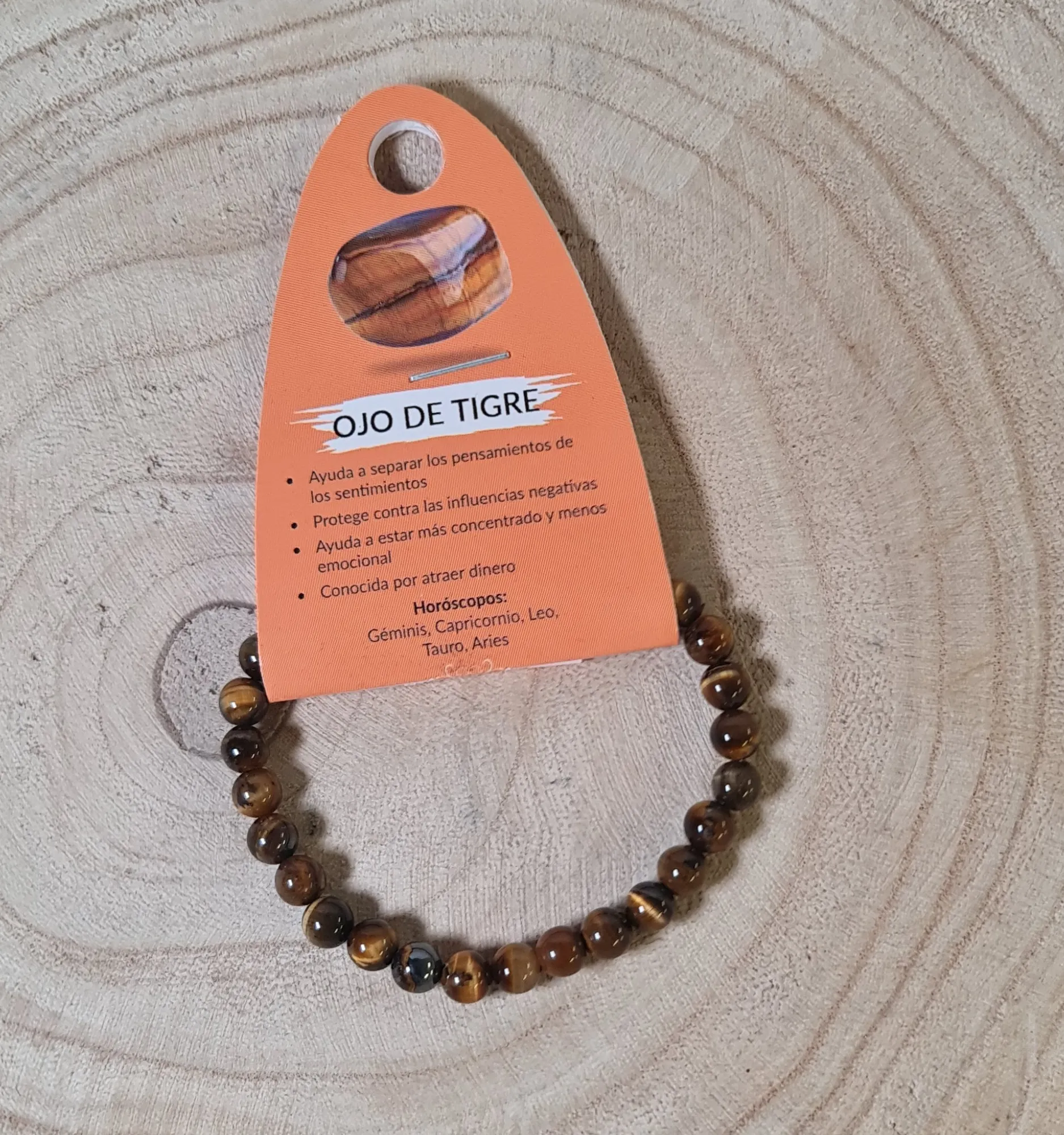 Pulsera ojo de tigre pulido grande