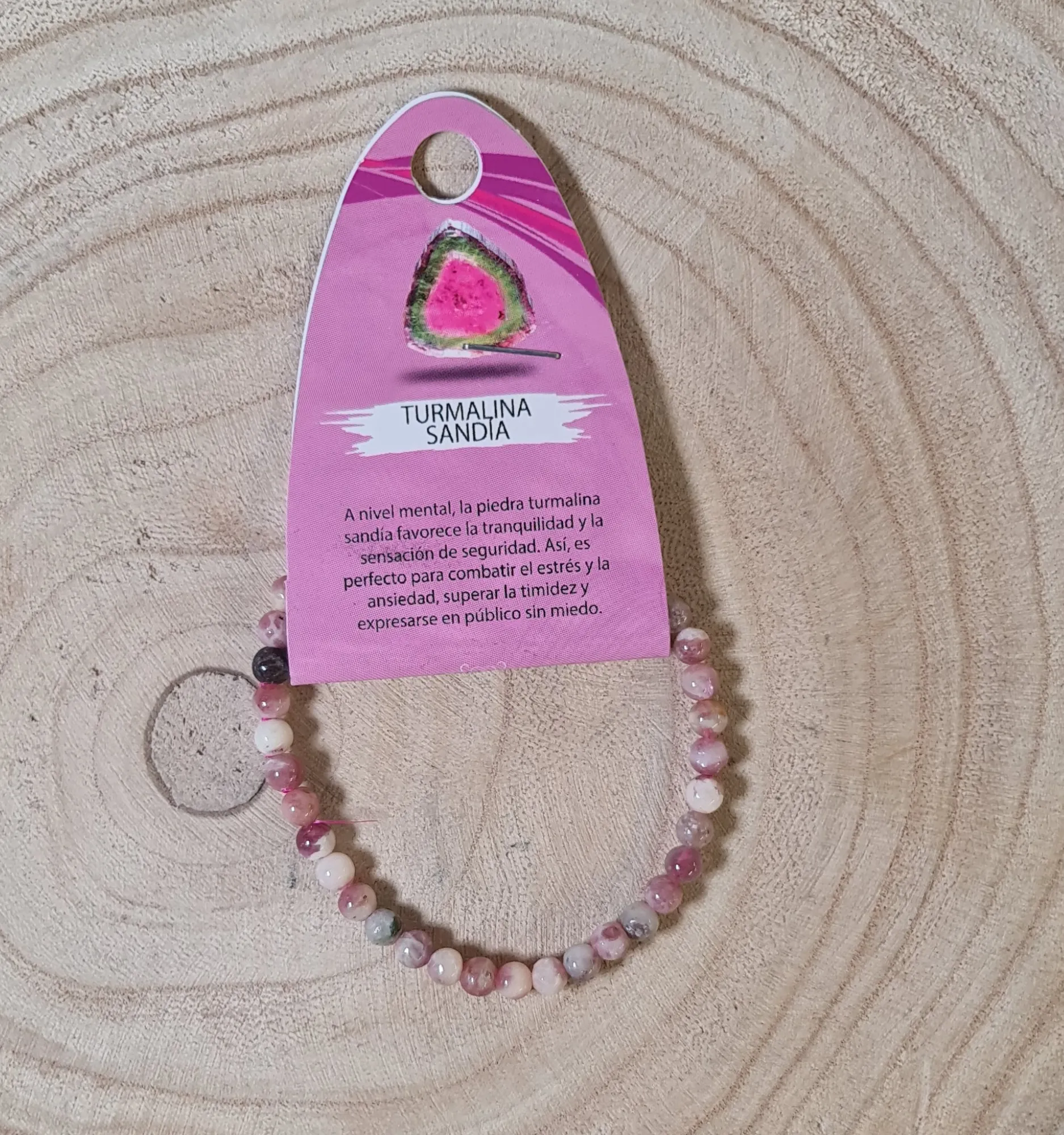 Pulsera turmalina sandía