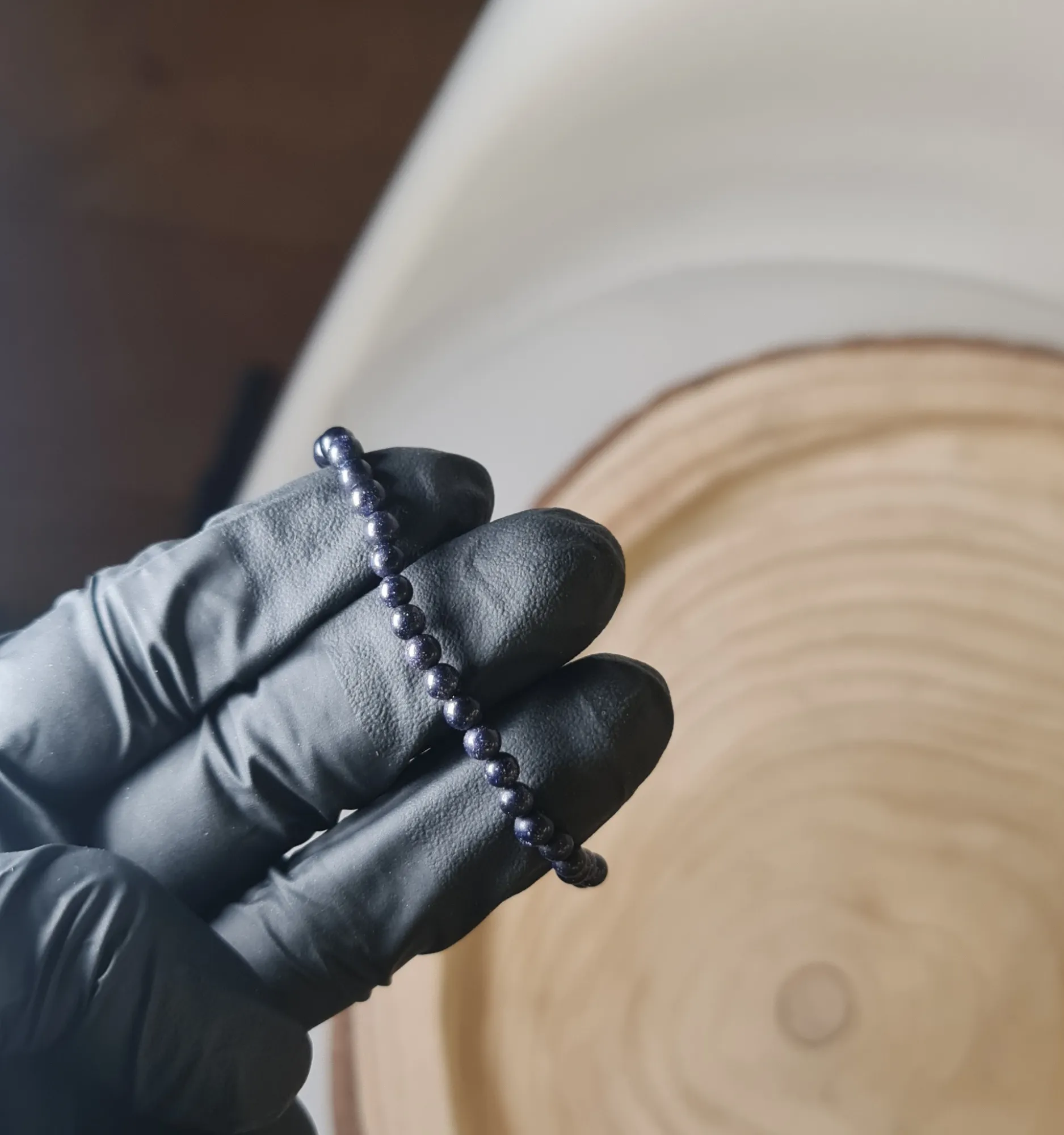 Pulsera venturina azul