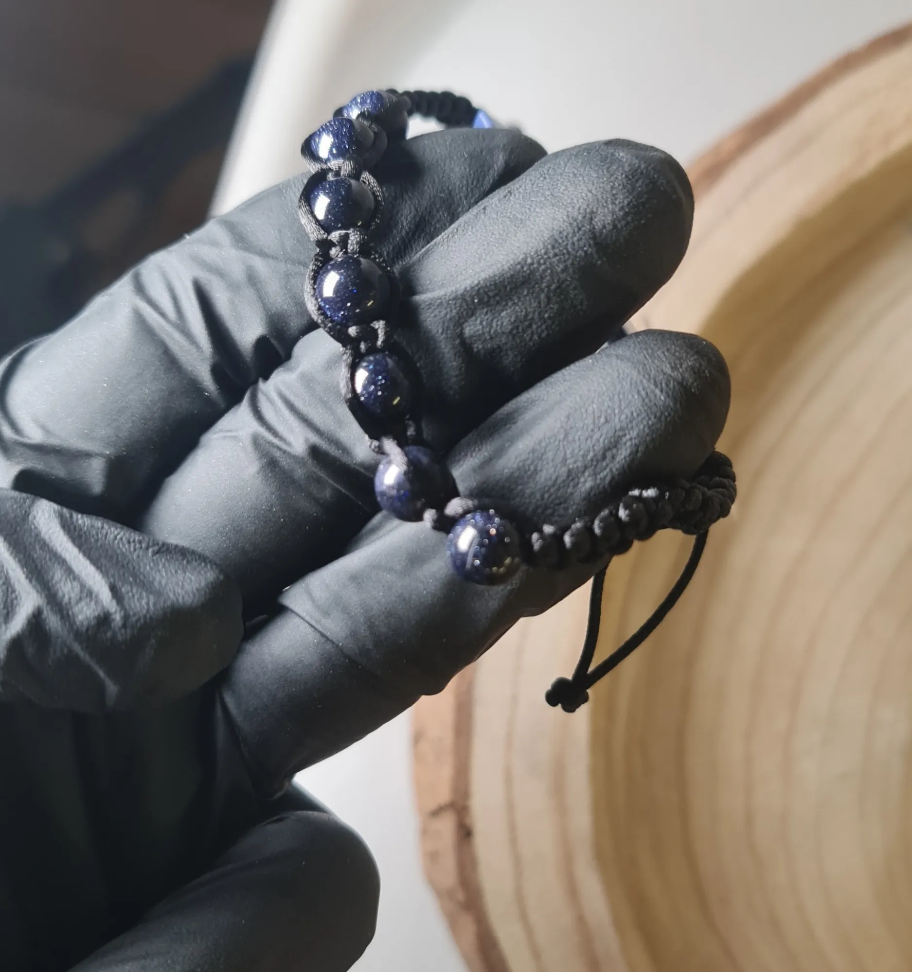 Pulsera venturina azul 2