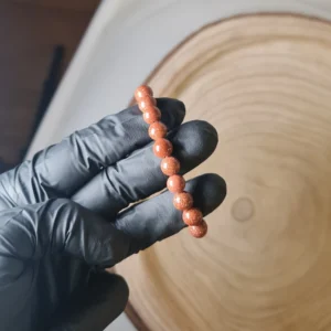 Pulsera venturina dorada grande