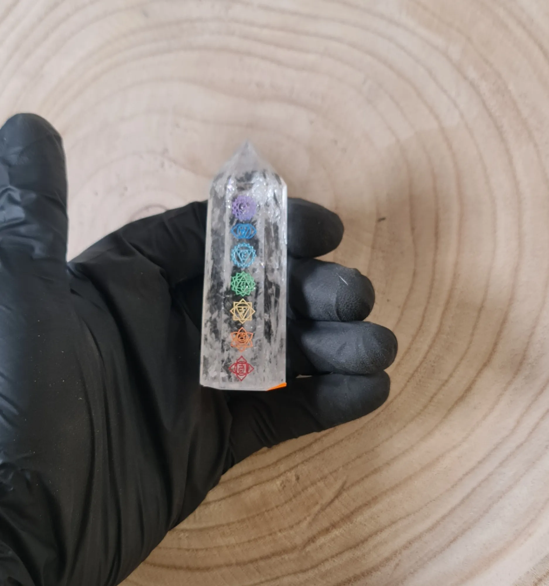 Punta de cuarzo roca