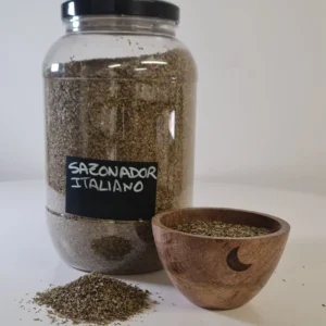 Sazonador italiano bote y cuenco