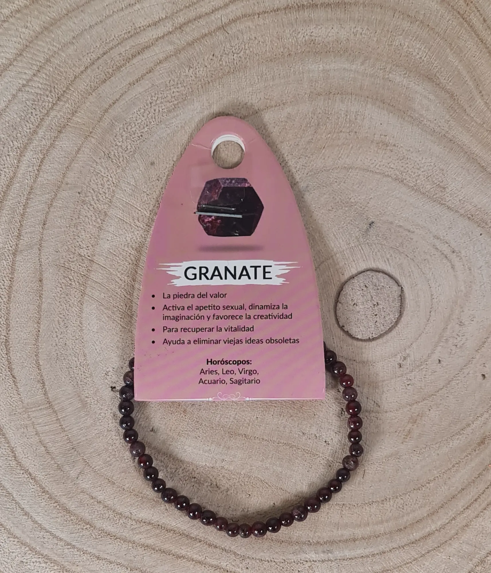 Pulsera Granate 4mm