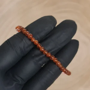 Pulsera Granate Marrón 4mm