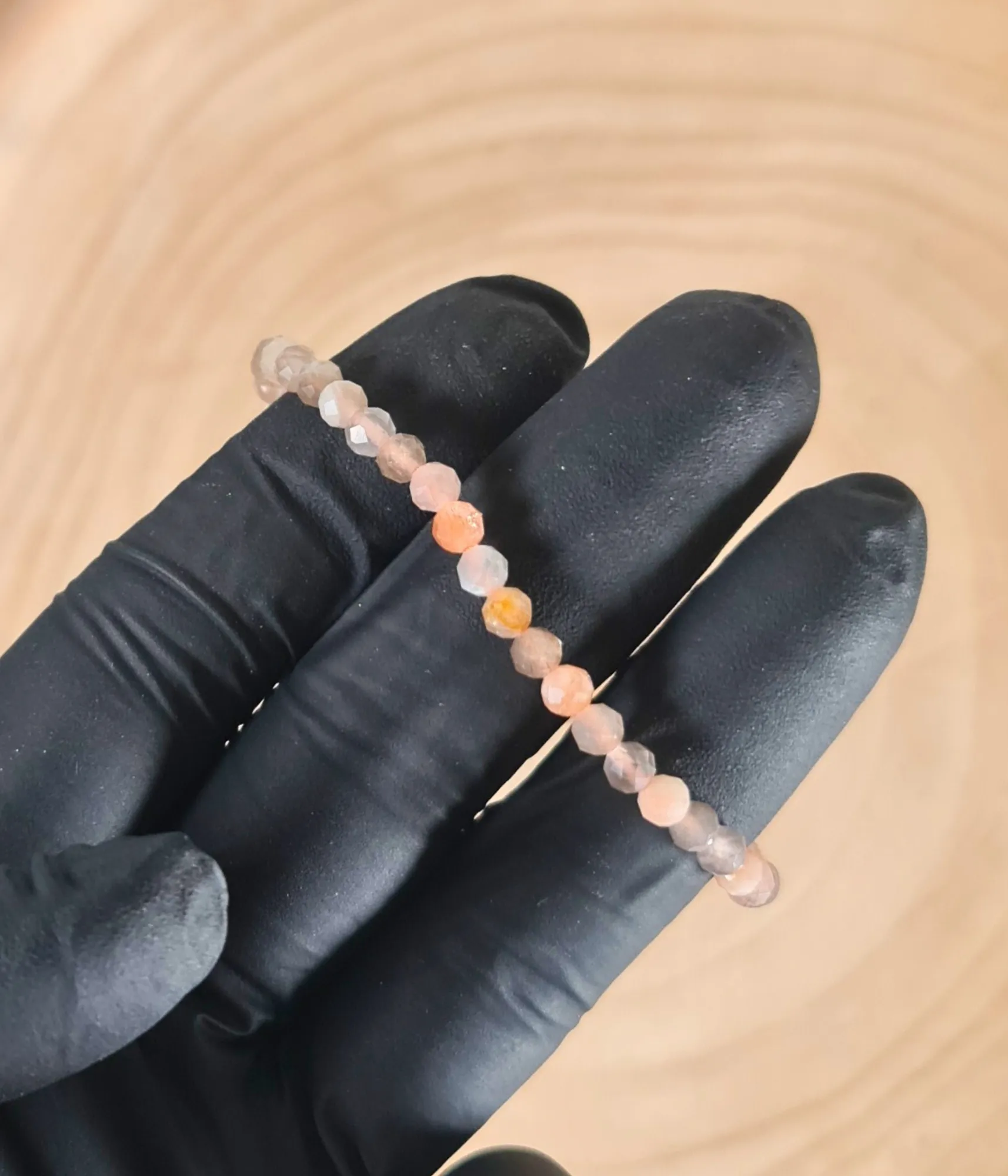 Pulsera Adularia Facetada 6mm