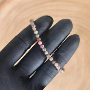 Pulsera Ágata India Facetada 4mm