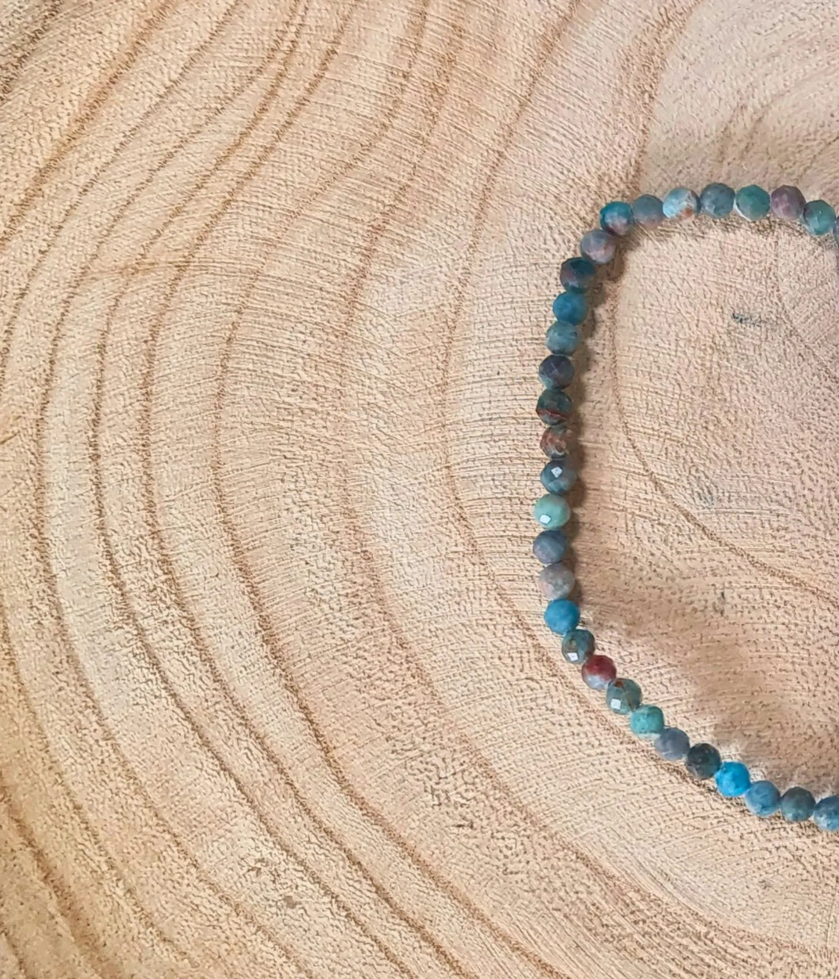 Pulsera Apatita Facetada 6mm