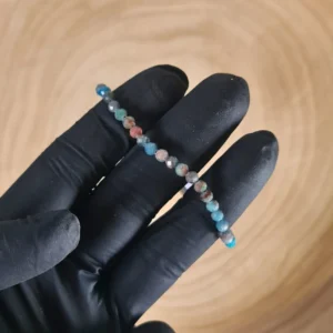 Pulsera Apatita Facetada 6mm