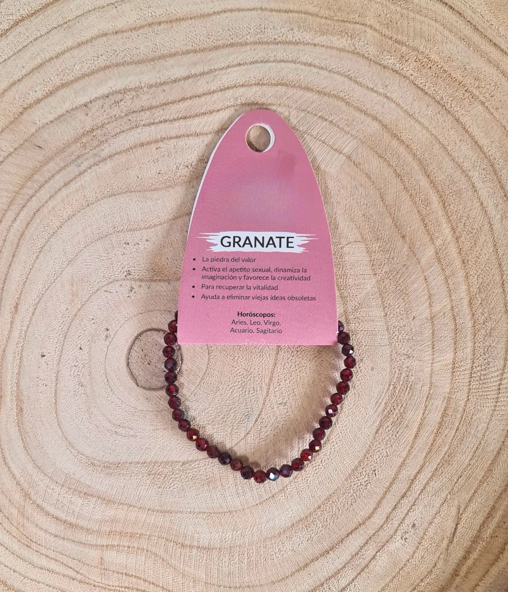 Pulsera Citrino Facetada 6mm