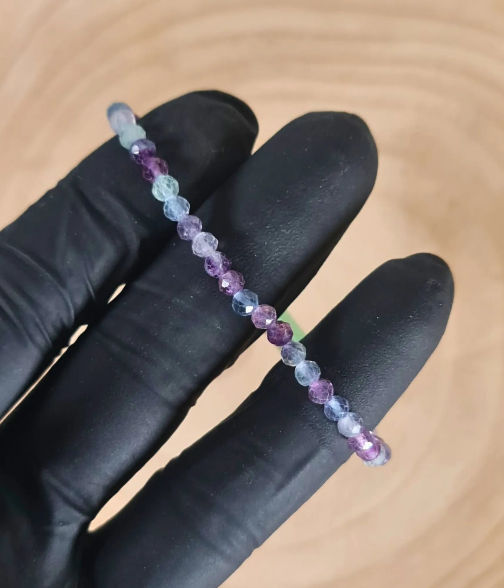 pulsera Fluorita Facetada 4mm