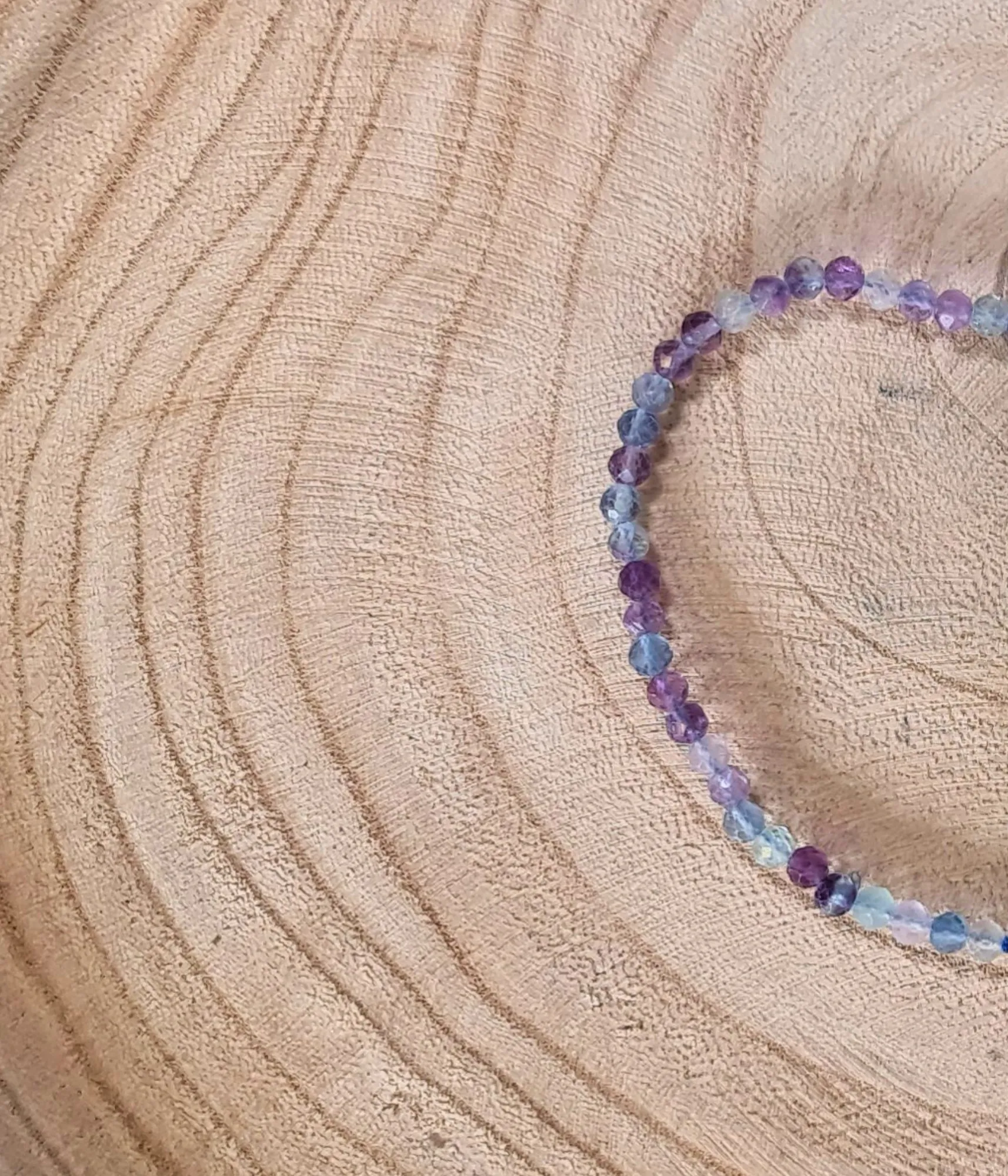 pulsera Fluorita Facetada 4mm