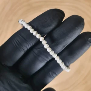 Pulsera Howlita Facetada 4mm