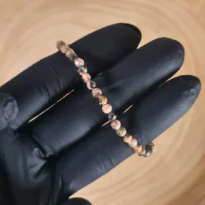 Pulsera Rodocrosita Facetada 4mm