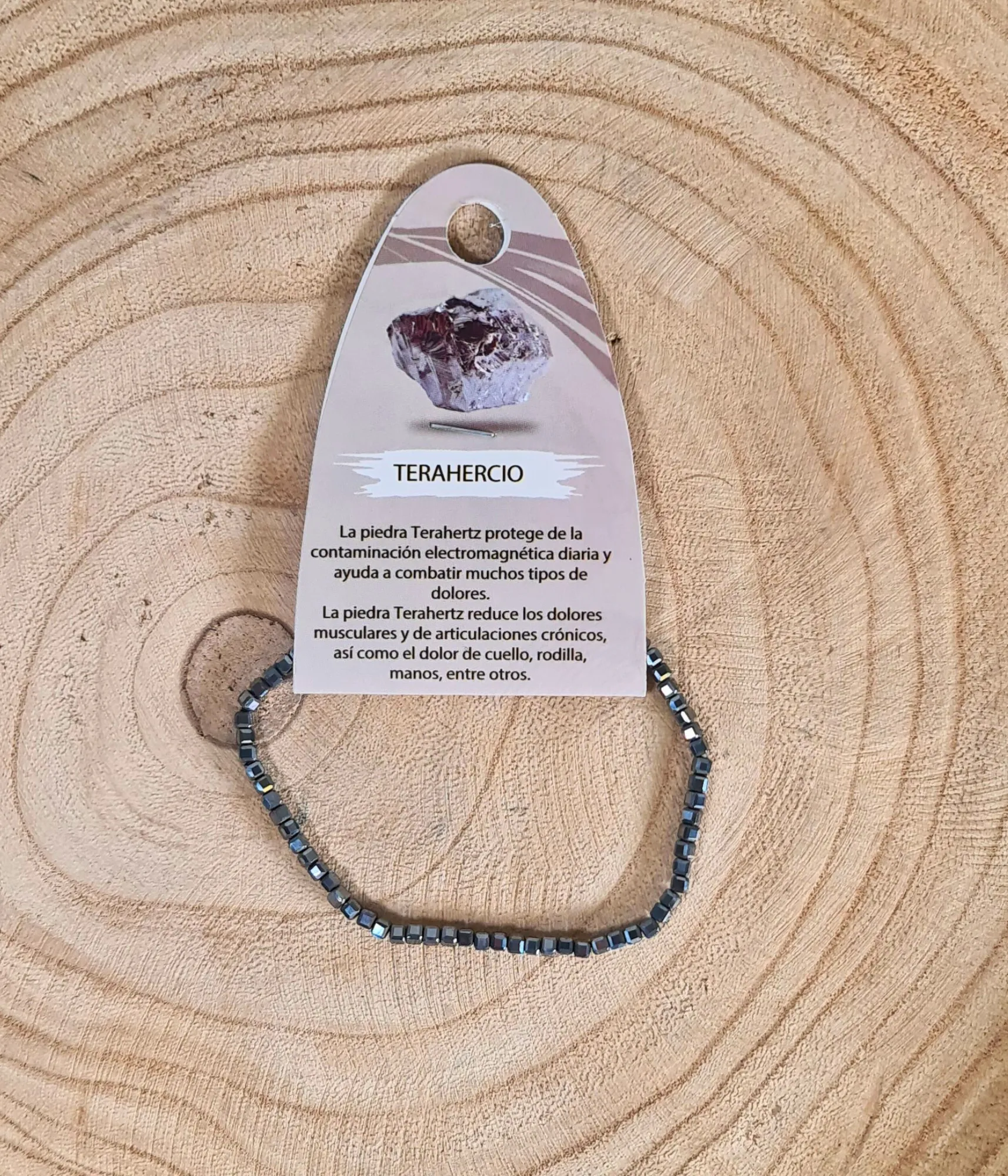 Pulsera Terahercio Facetada 4mm